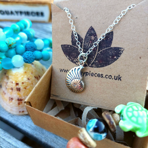 Isla - Sterling Silver Shell necklace