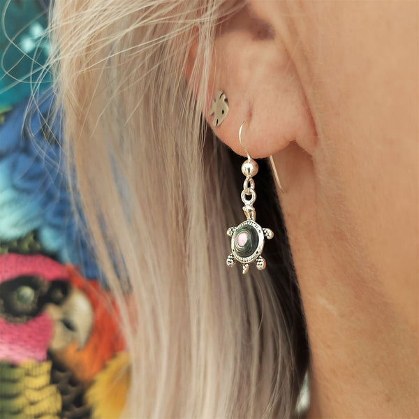 Margo - Sterling Silver Turtle Earrings