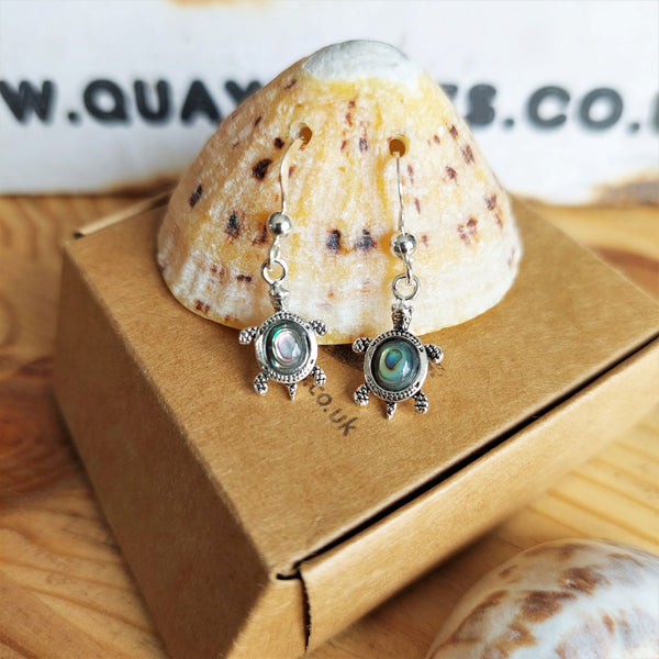 Margo - Sterling Silver Turtle Earrings