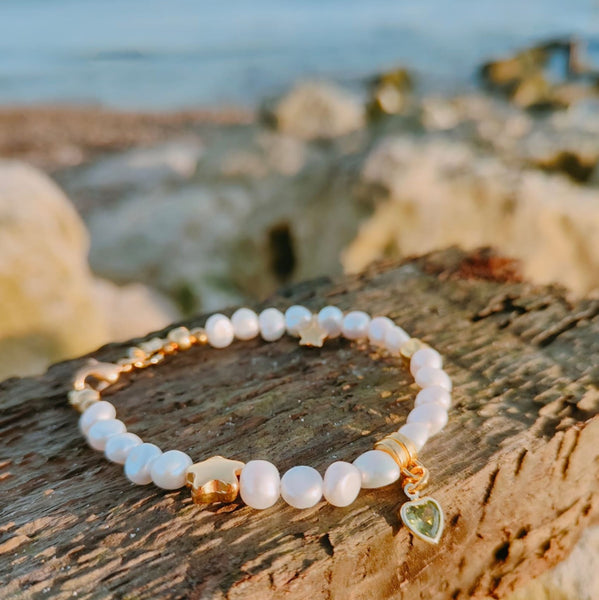 Blossom - Handmade Quartz Bead Bracelet