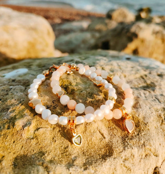 Blossom - Handmade Quartz Bead Bracelet