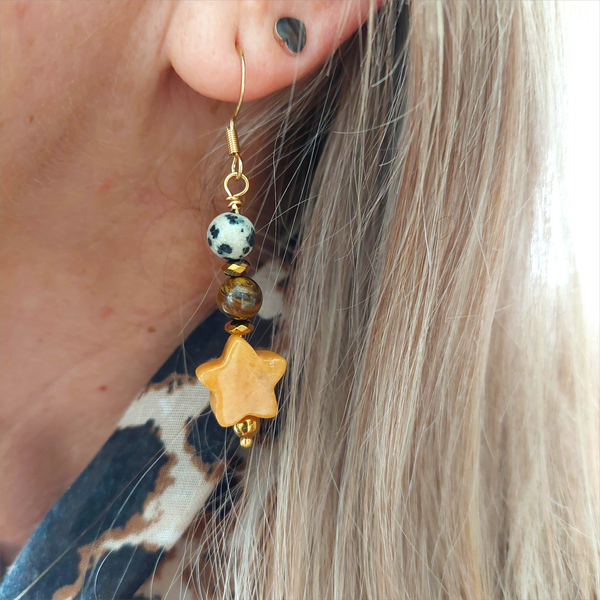 Orla - Handmade Star Gemstone Earring