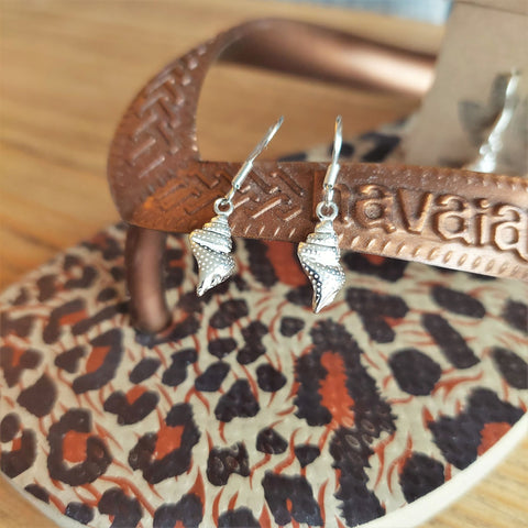 Shania - Sterling Silver Shell Earrings