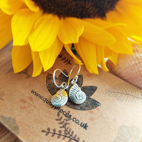 ﻿925 Hall Marked Sterling Silver  Cute engraved shell drop earrings   Perfect for everyday wear!  H - 20mm (from top of hook)  x W - 7mm   Lovely little gift for any ocean lover  **Presented in lovely Kraft paper gift box with reusable organza pouch**  ﻿